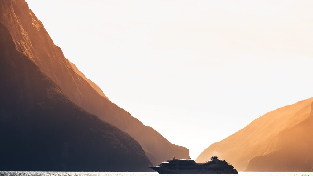lake and mountains